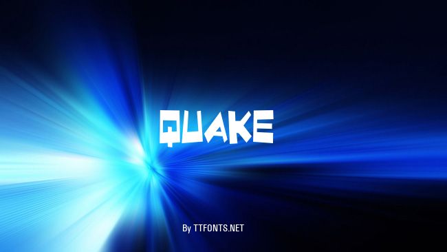 Quake & Shake Condensed example